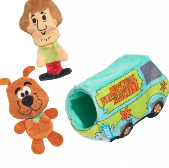 Bark x Scooby Doo Mystery Machine Dog Toy 3 Count - Picture 1 of 2